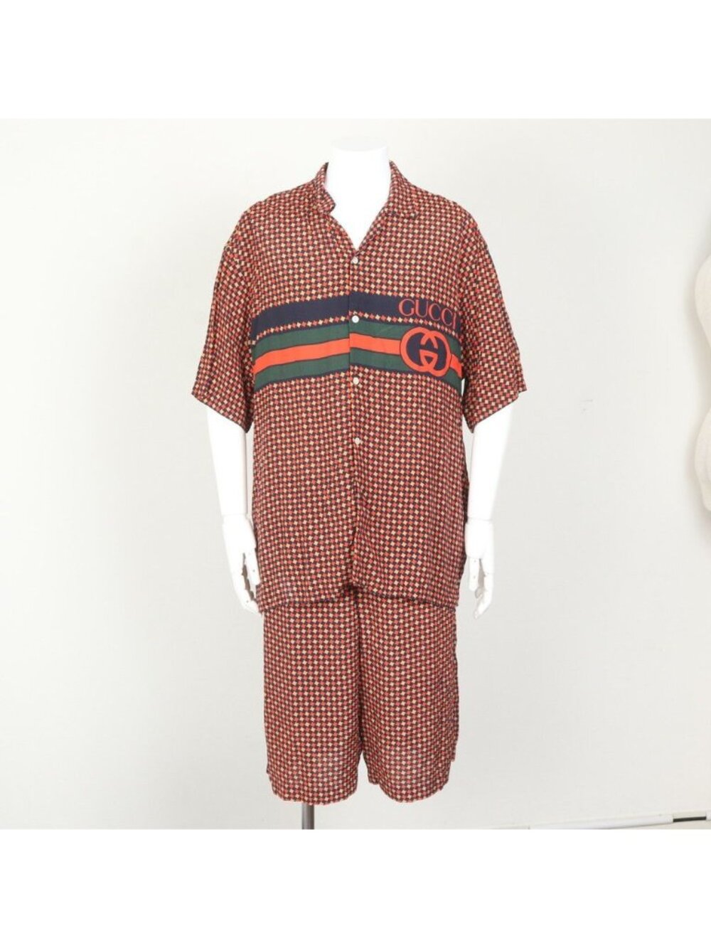 Gucci Sherry Line All Over Print GG Interlocking G Short Sleeve Set 54 Jacket